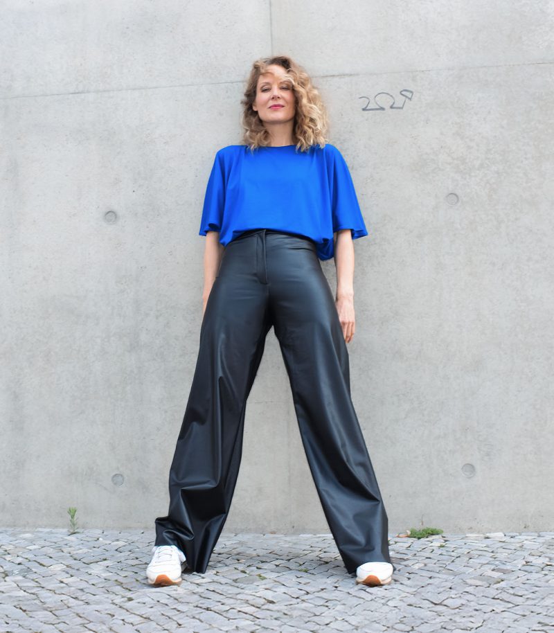High waisted Marlene aus veganem Leder