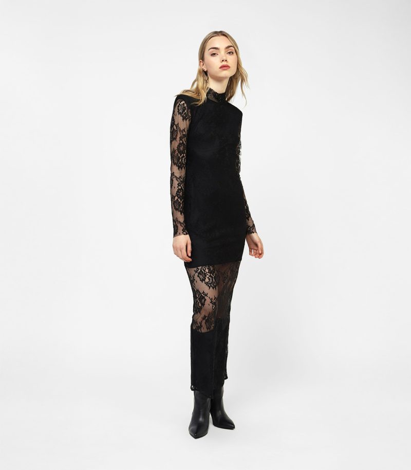 Spitzenkleid Rückenfrei