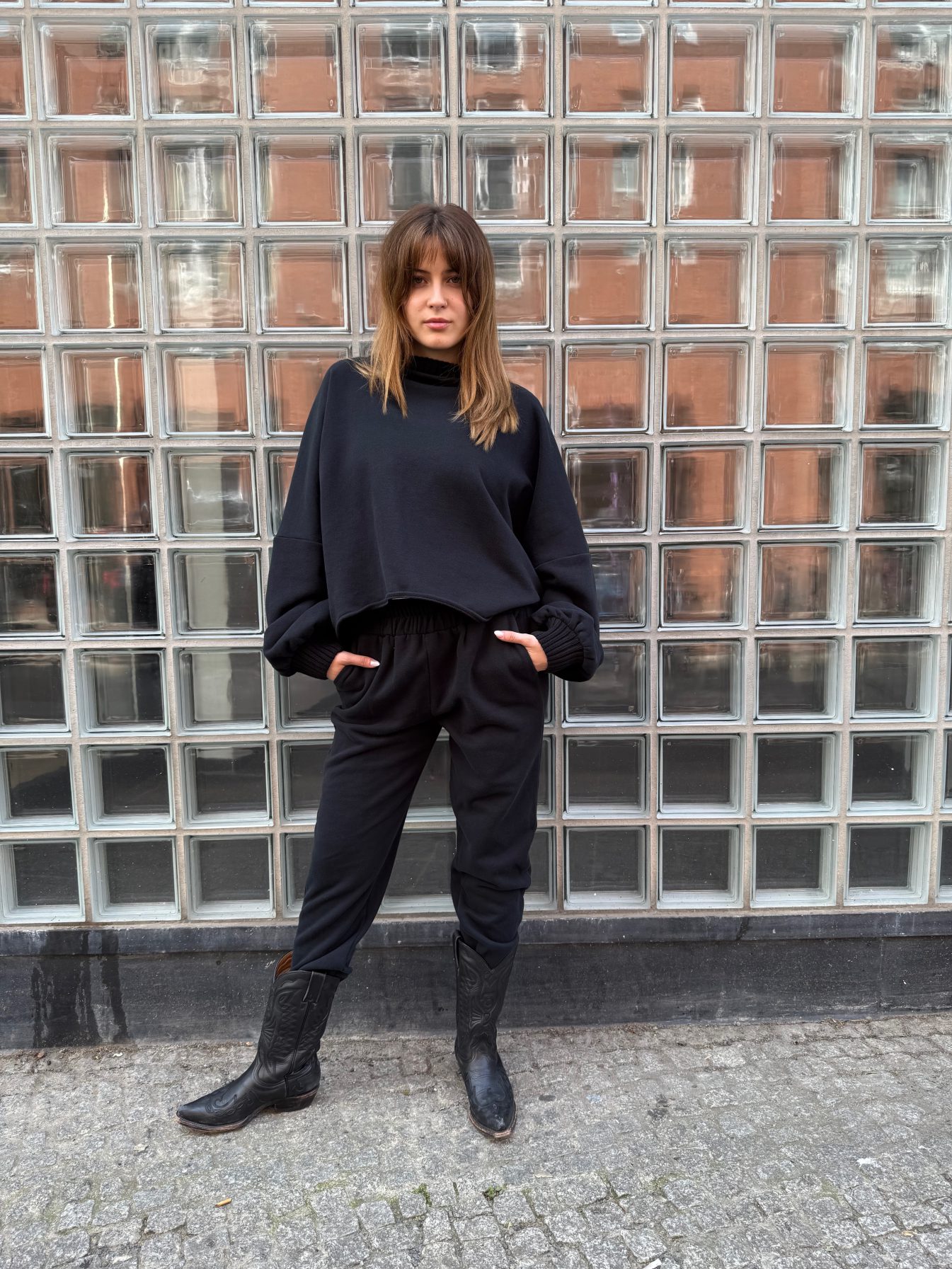 Sweatshirt mit Strickbündchen