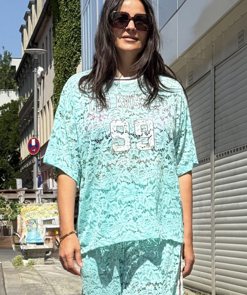 T-Shirt "Los Angeles" aus Spitze
