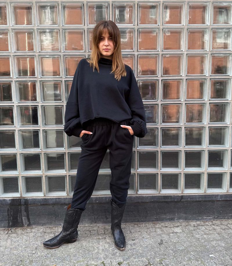 Sweatshirt mit Strickbündchen