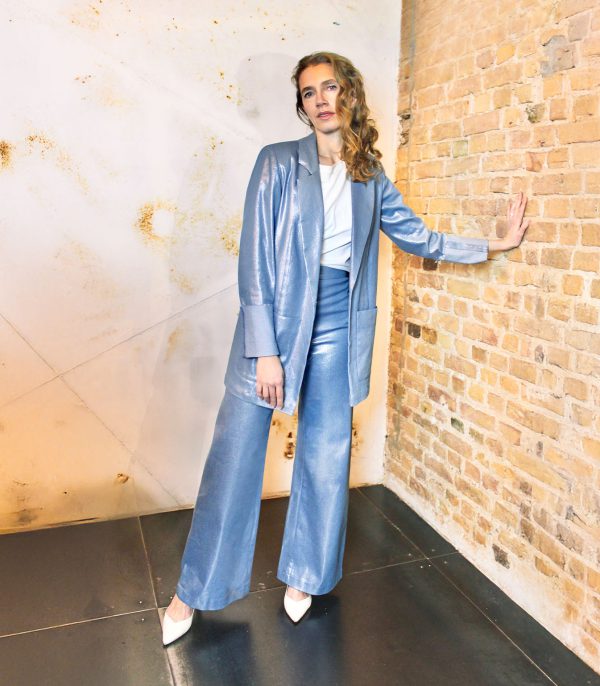 Blazer Boyfriendstyle Glitzer Denim Stretch Limited Edition 4 RAU Berlin Capsule glitzer Jeans Blazer marlene 01
