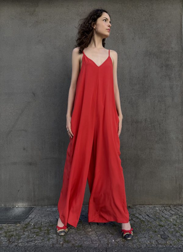 Rau Berlin Jumpsuit coralred 01