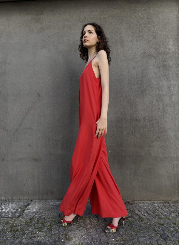Rau Berlin Jumpsuit coralred 02