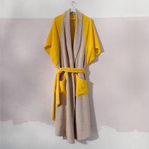 Bademantel lang 3 bademantel 8am lang gelb beige 01 uai