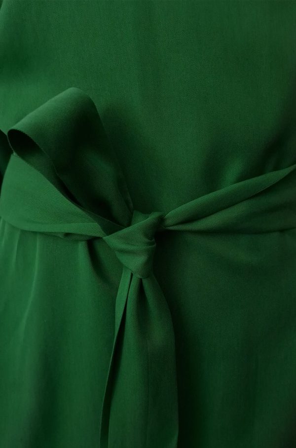 Wickelkleid Maxi mit seitlichen Schlitzen und Taschen 14 gruen 2