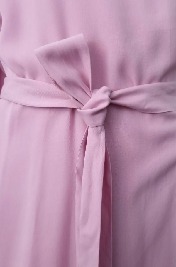 Wickelkleid Maxi mit seitlichen Schlitzen und Taschen 15 pink 1