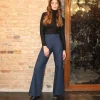 Marlene flared Jeans high waist dunkelblau