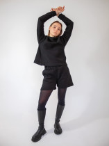 Shorts mit Taschen aus Baumwolljersey 4 rau berlin shorts sweatshirt black 01 uai