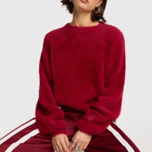 Cropped Pullover Feels-Like-Mohair