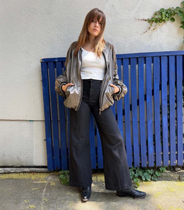 Blouson aus dünnem veganem Leder 3 rau berlin blouson veganes leder 3b