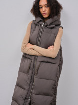 Pufferweste lang mit Kapuze Embassy