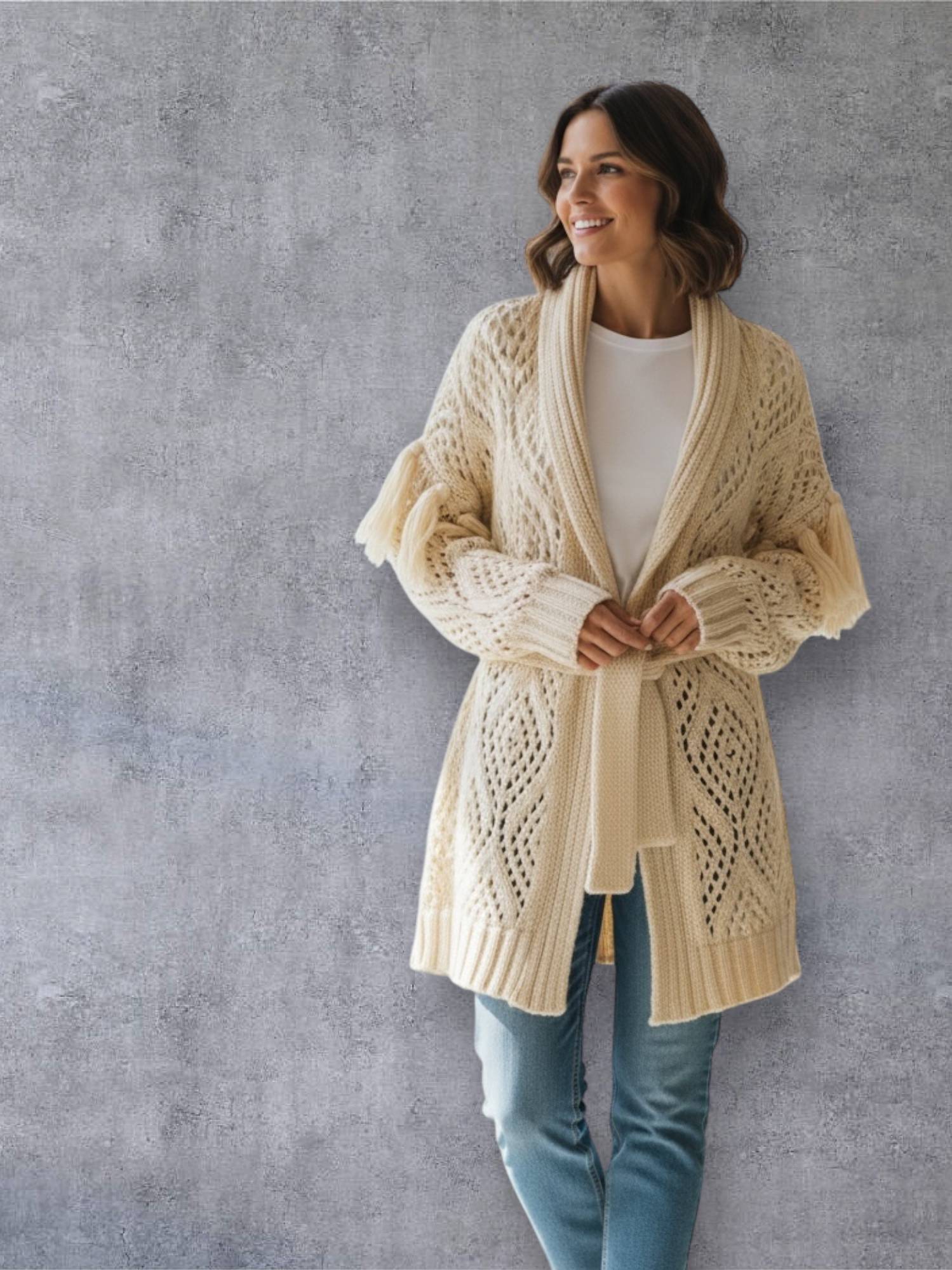 Dixie Strickjacke Boheme Fransen RAU Berlin Boutique