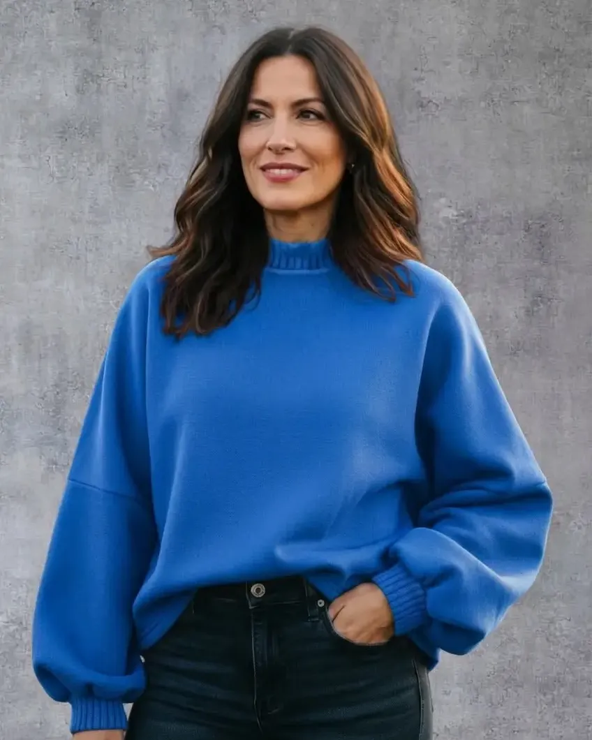 Sweatshirt mit Strickbündchen 33 IMG 8627 uai