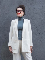 Blazer Boyfriendstyle ecru weiss RAU Berlin