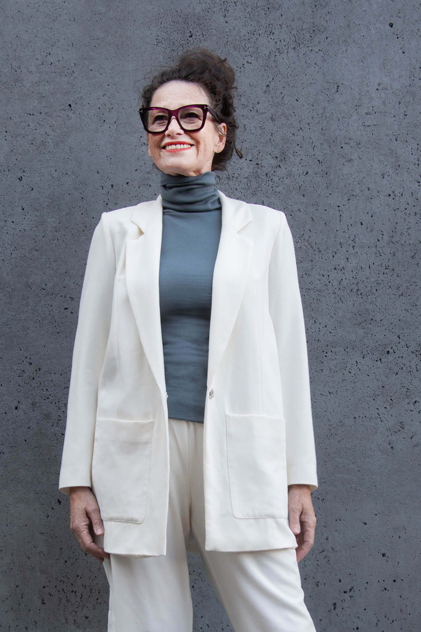 Blazer Boyfriendstyle ecru weiss RAU Berlin