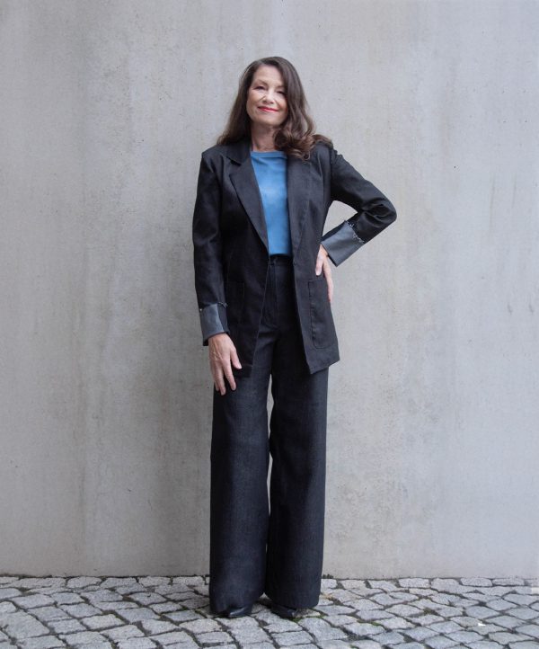 Blazer Boyfriendstyle Denim Black 2 Blazer Boyfriendstyle Denim Black