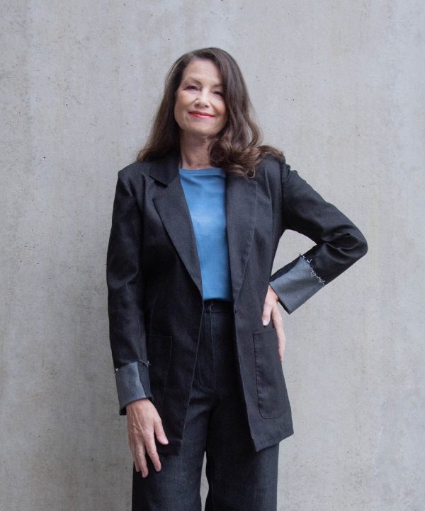 Blazer Boyfriendstyle Denim Black 1 Blazer Boyfriendstyle Denim Black