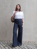 Cropped Shirt und Marlene Denim Blau RAU Berlin