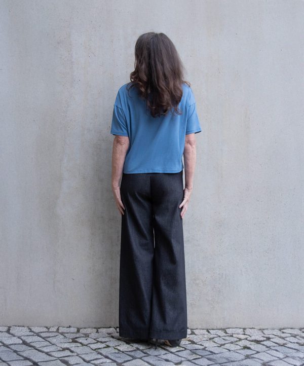 Shirt Cropped aus Viskose Jersey – viele Farben 13 rau berlin marlene cropped shirt sabine vitua 18