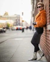 Produkte 1 Bleistiftrock aus feinstem Stretchleder – High Waist RAU Berlin