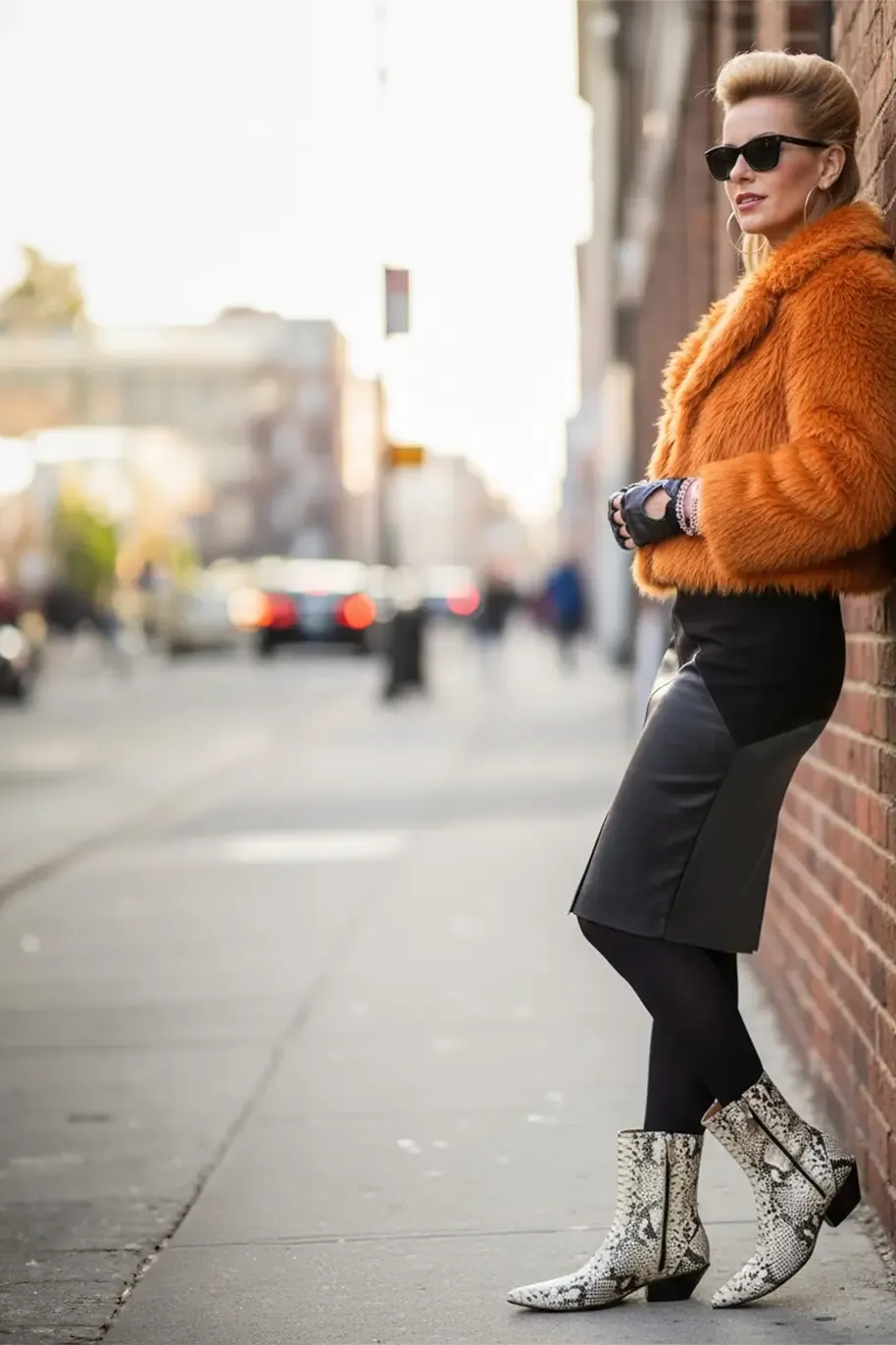 Bleistiftrock aus feinstem Stretchleder – High Waist RAU Berlin