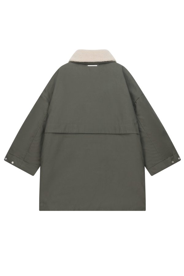 Maine Jacket - Nachhaltige vegane Winterjacke Damen - Embassy 11 embassy Maine Jacket black Olive rau berlin boutique 09