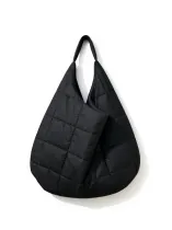 Puffer Moonbag Selene mit integrierter Laptoptasche schwarz RAU Berlin