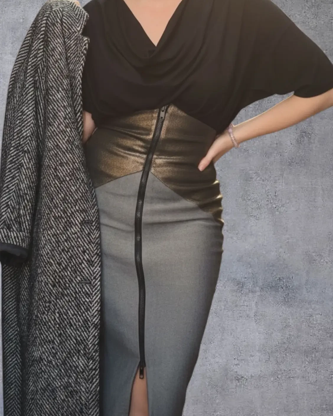 Pencil Skirt Denim RAU Berlin