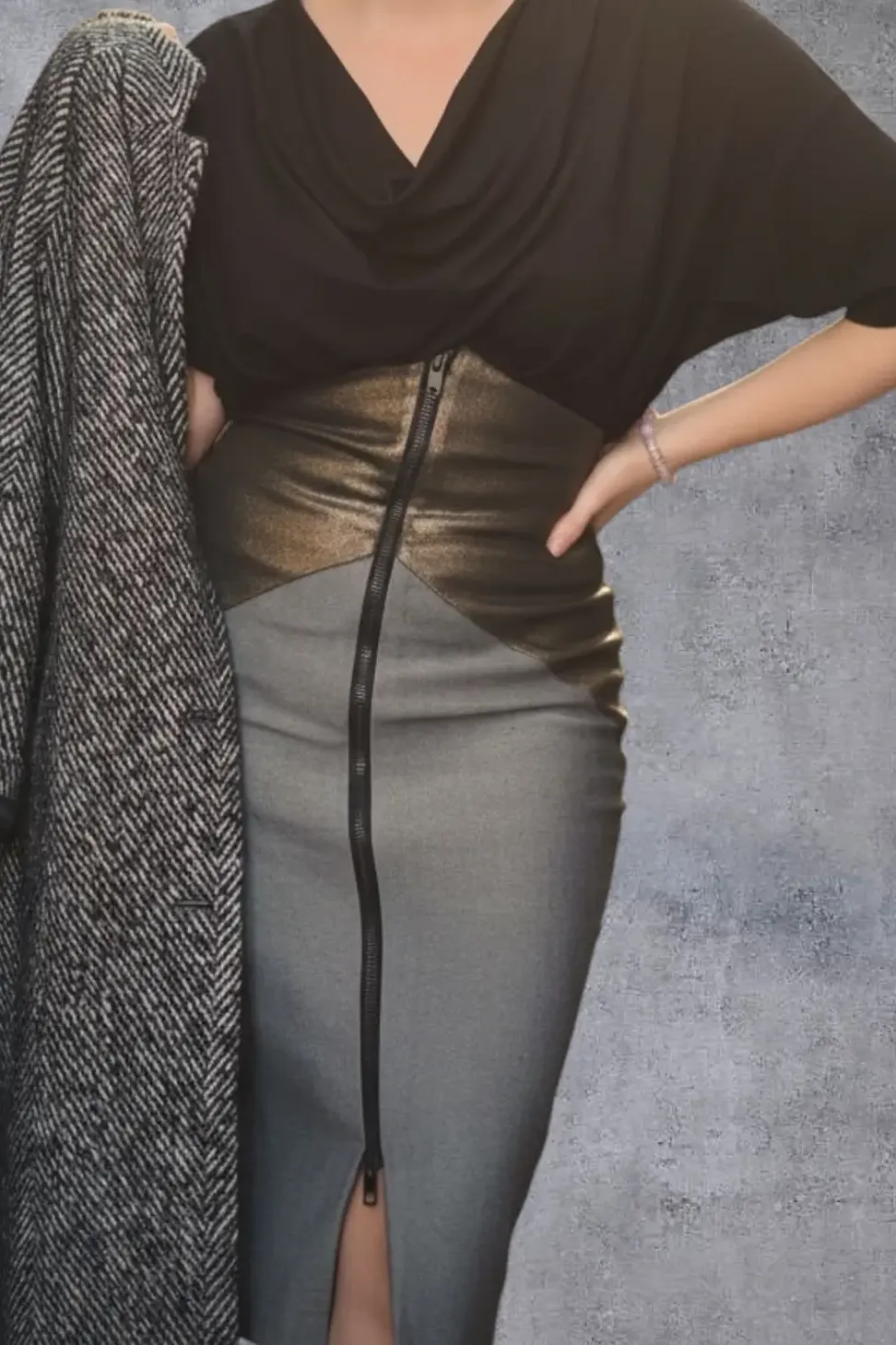 Pencil Skirt Denim RAU Berlin