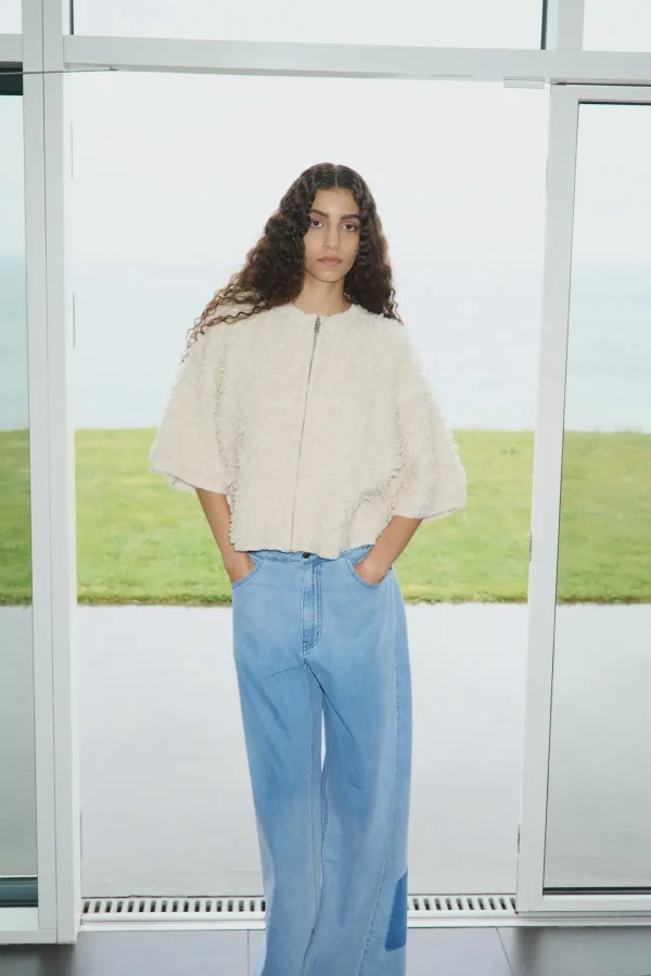 Light denim wide leg pants Lane Light washed denim 5