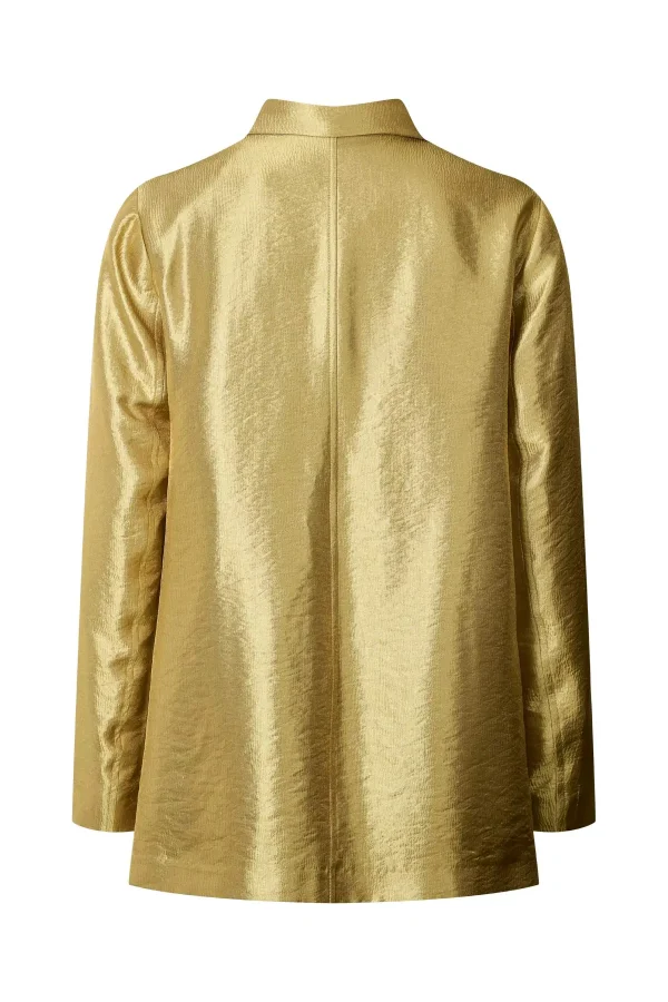Goldfarbene Jacke – Relaxed Fit 4 Woven gold jacket Alona Gold 6