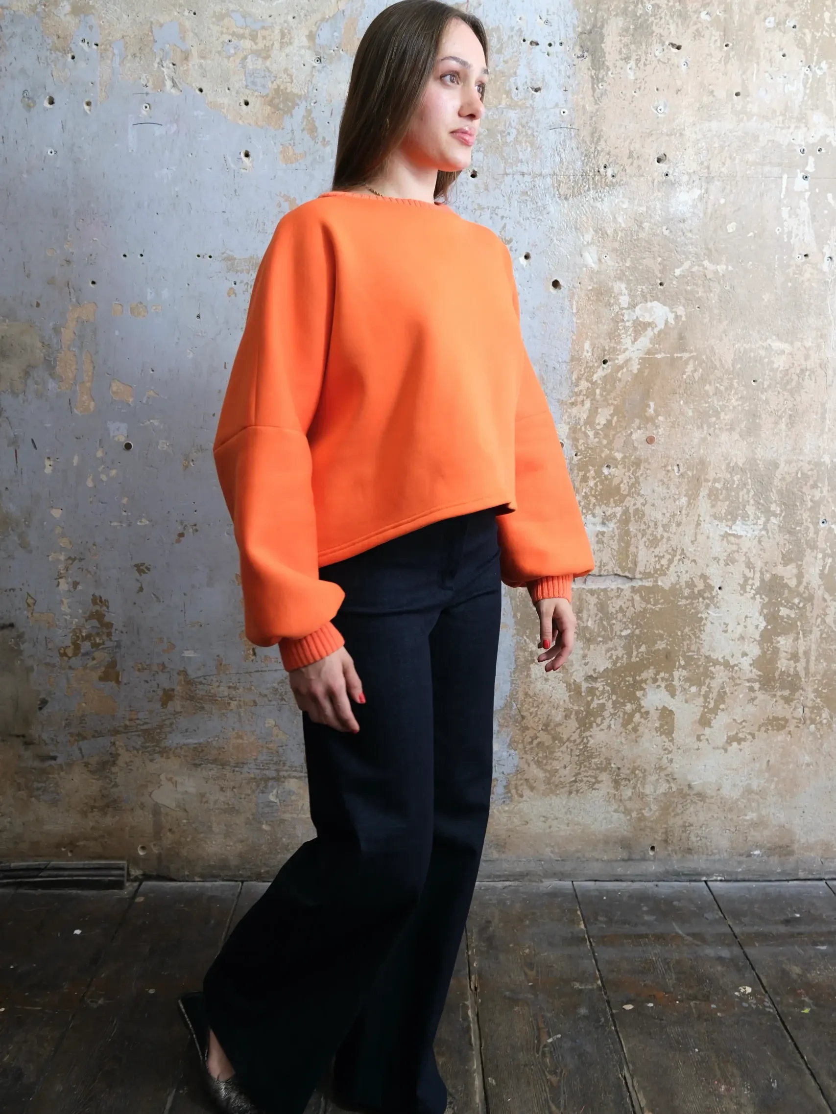 Sweatshirt aus Baumwolle mit Strickbündchen 11 DSCF1717 scaled uai