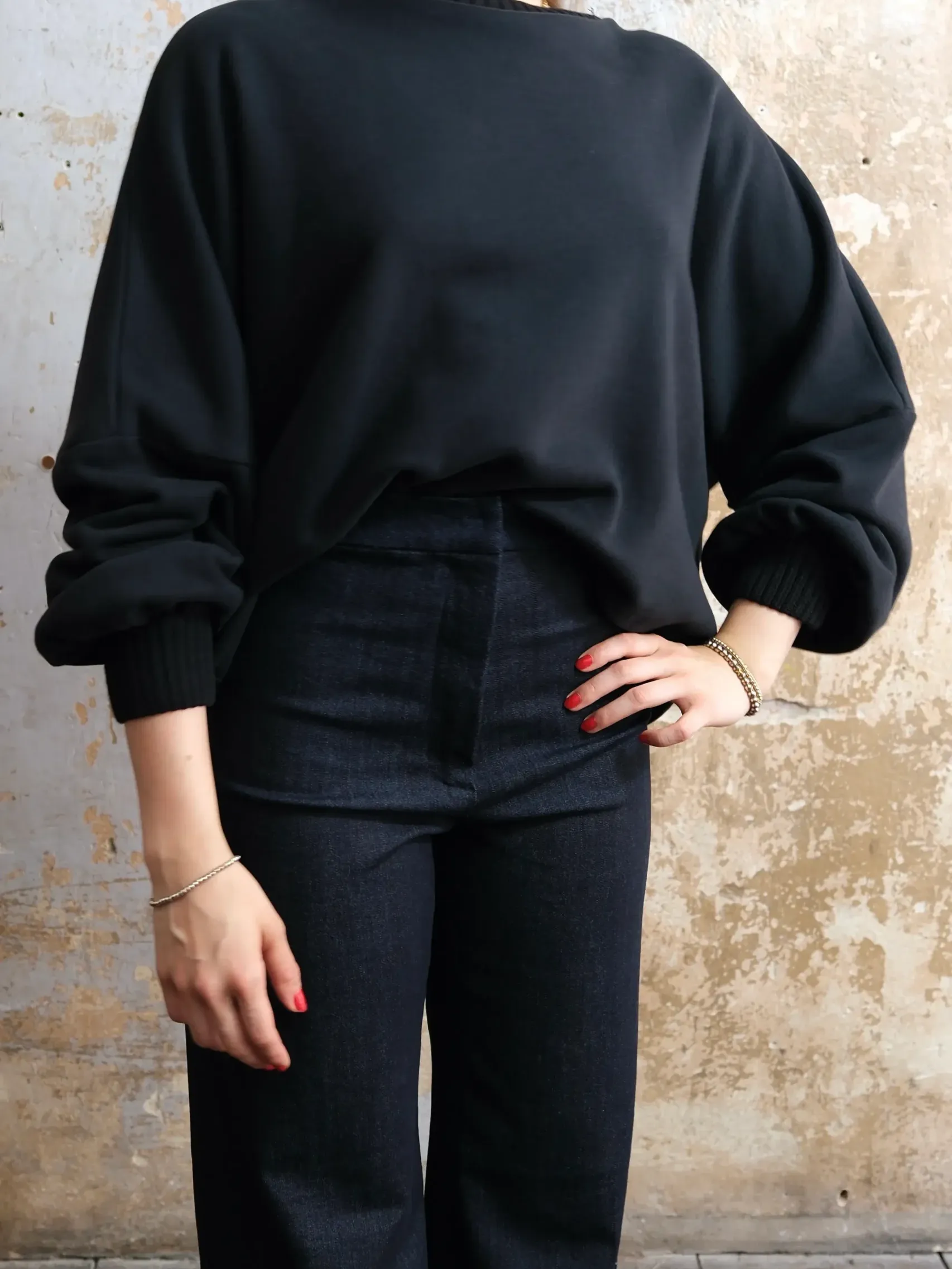 Sweatshirt mit Strickbündchen 3 DSCF1737 scaled uai