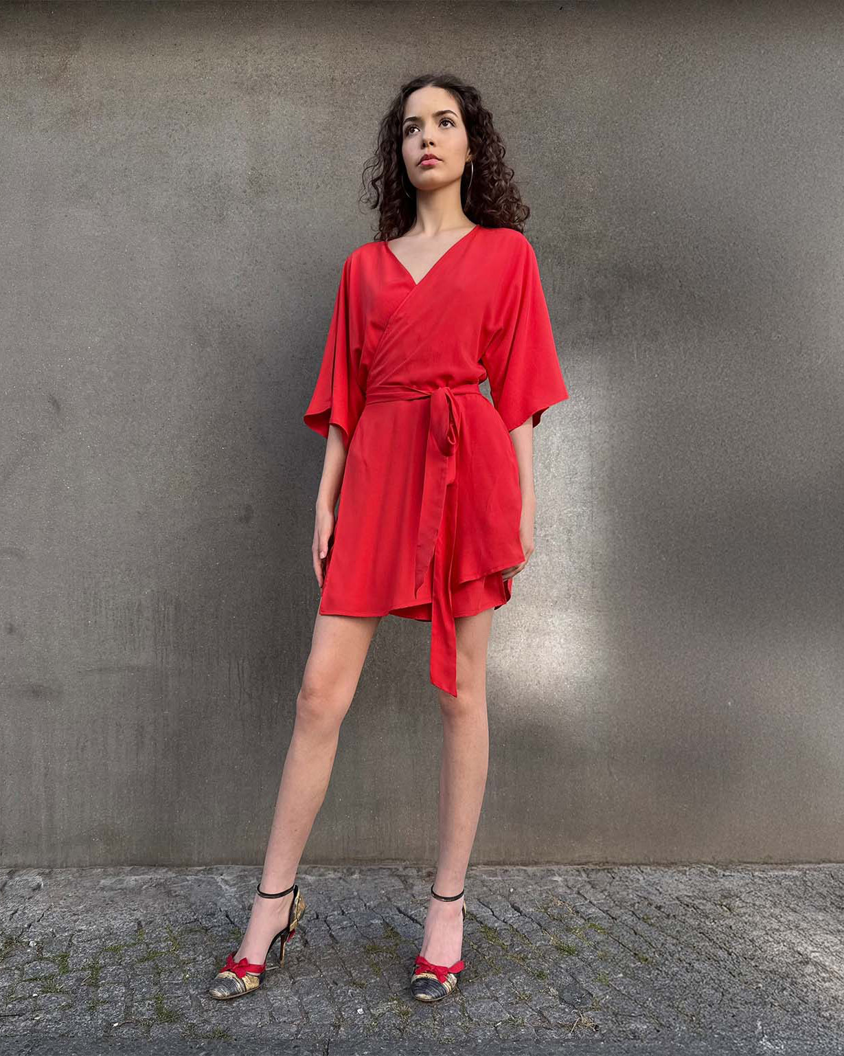 Rau Berlin mini wickelkleidkleid rot 02 uai