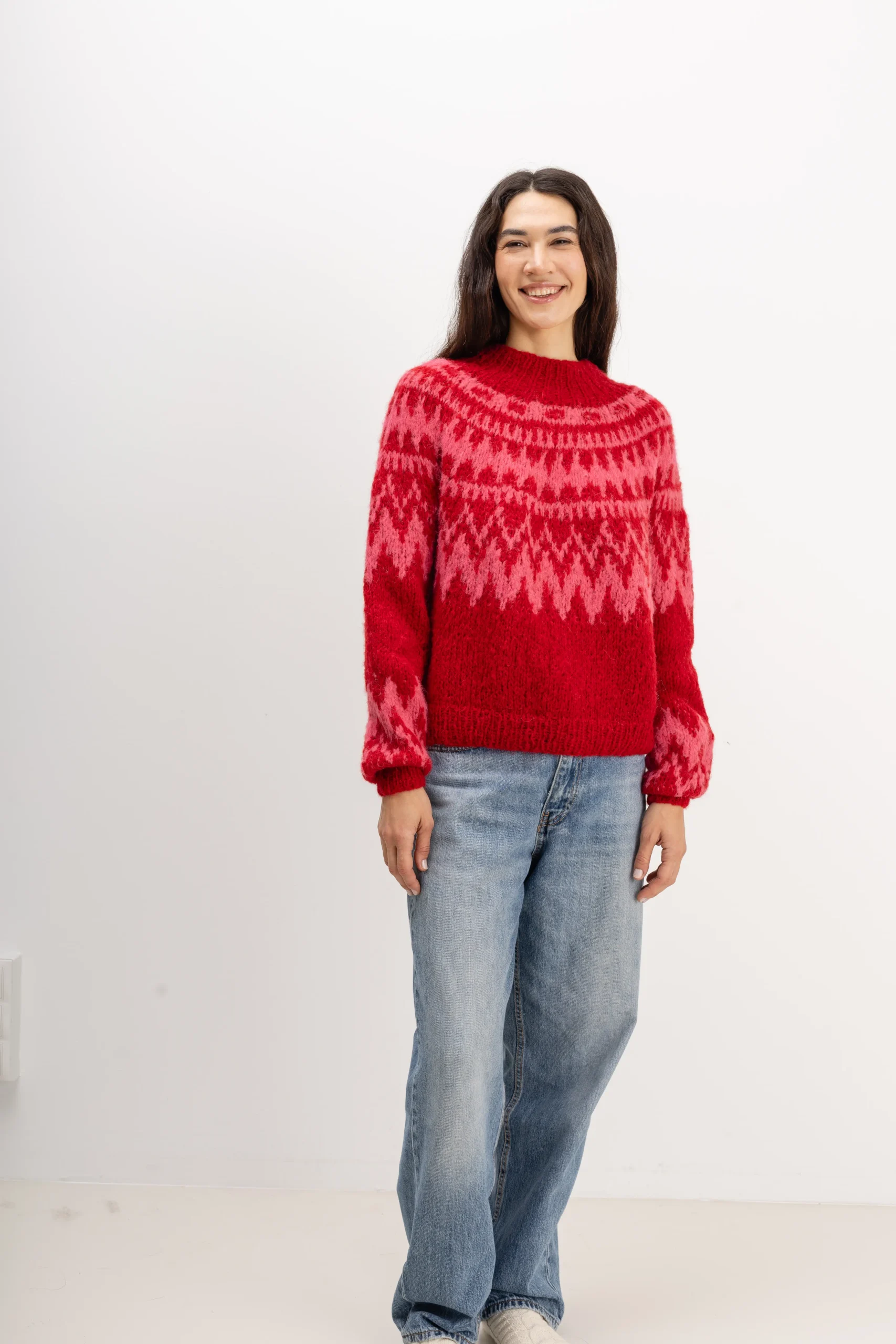 Andie Alpaka Pullover 2 ANDIE SWEATER RED AZALEA.MH 2025 2026 WS 2466 scaled