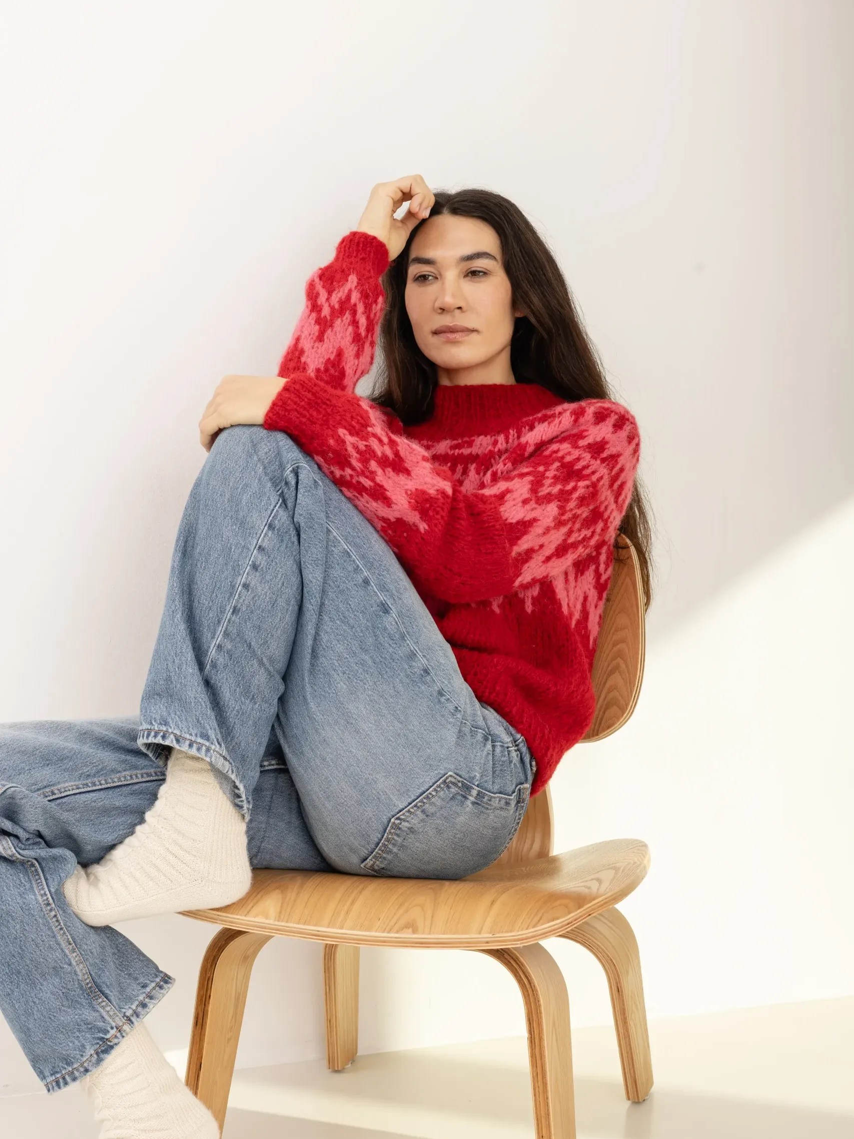 ANDIE SWEATER RED AZALEA.MH 2025 2026 WS 2481 scaled uai