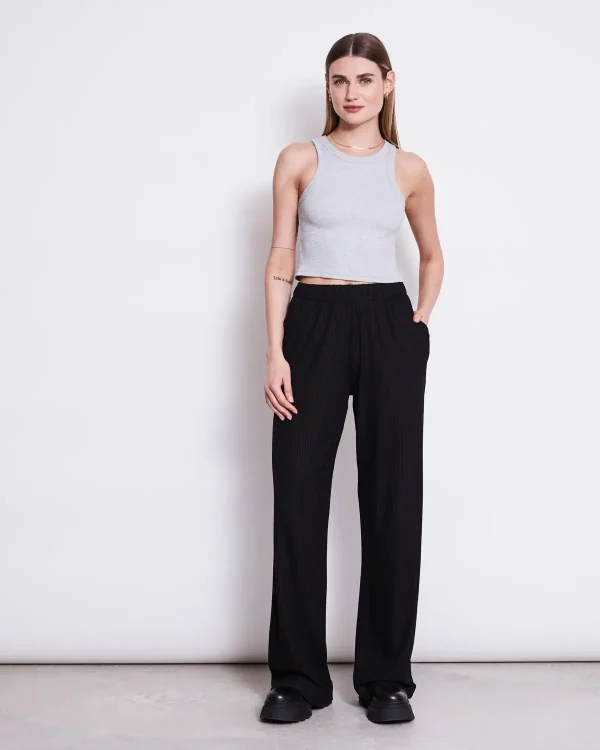 Hose mit Gummizug und Taschen 2 10 JannJune Porto LightGrey Smilla Black 0550.jpg